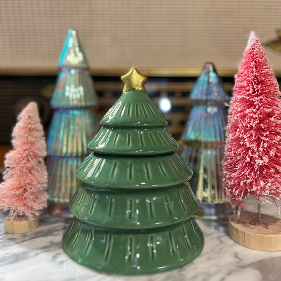 ✨NEW🎄Target Bullseye Playground 2023 Green Christmas Tree Cookie Candy Jar🍫 - Picture 8 of 8